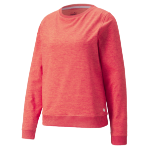 PUMA 599267-06 W CLOUDSPUN CREWNECK - PULOVER ŽENSKI - ORANŽNA BARVA - US L
