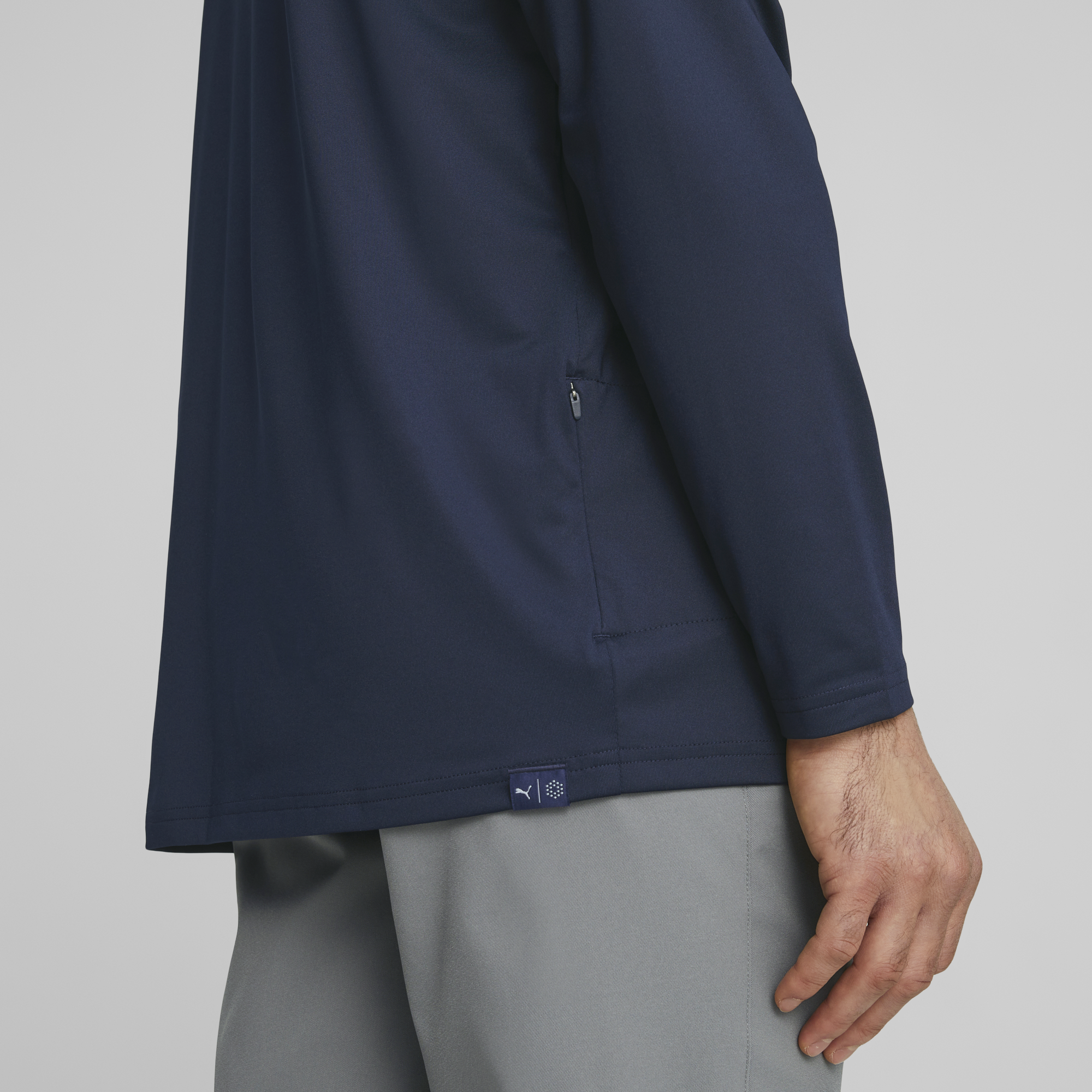 PUMA 620252-02 MATTR COLORBLOCK HOODIE - PULOVER MOŠKI - MODRA BARVA - US L - slika 4