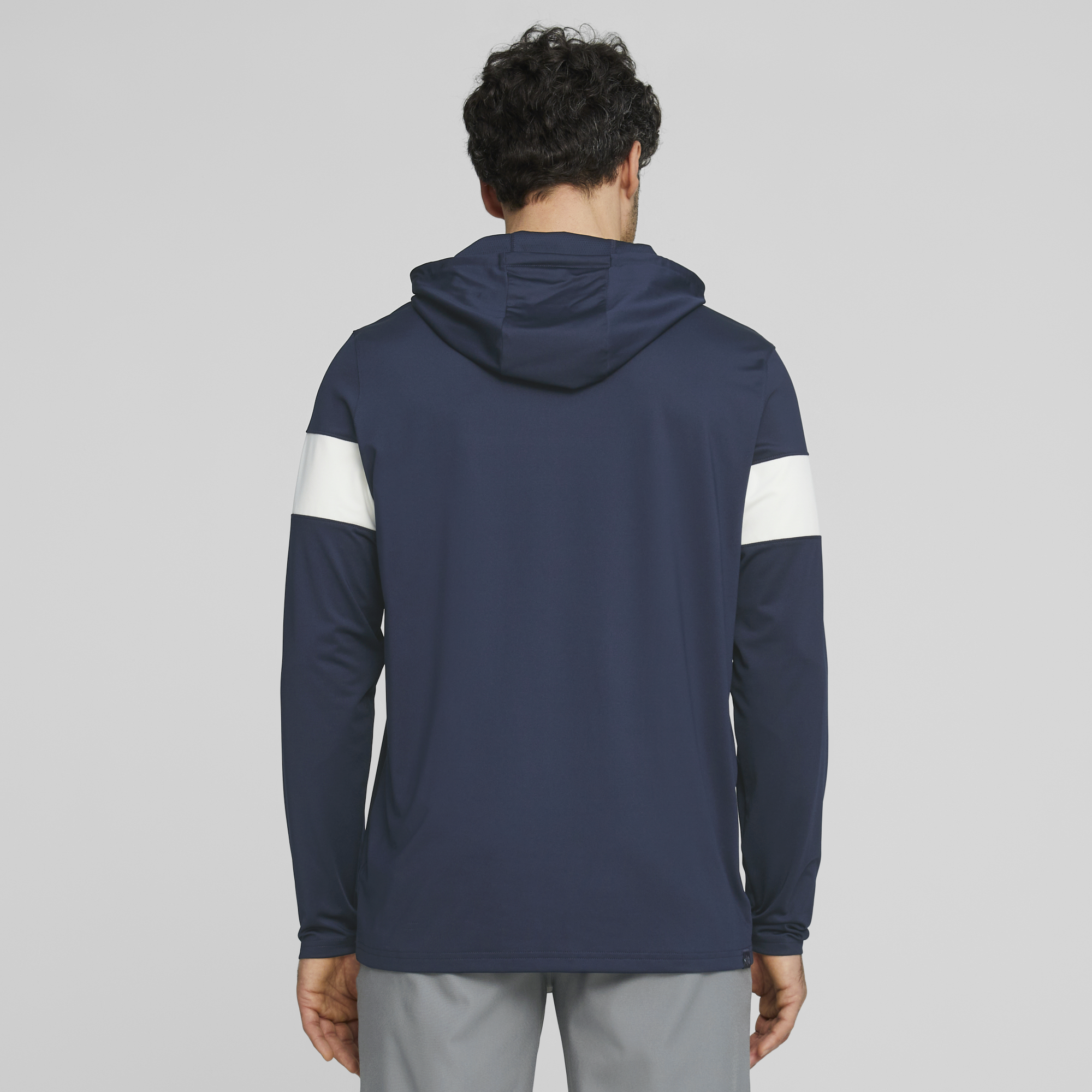 PUMA 620252-02 MATTR COLORBLOCK HOODIE - PULOVER MOŠKI - MODRA BARVA - US L - slika 5