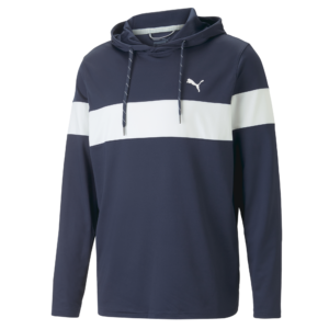 PUMA 620252-02 MATTR COLORBLOCK HOODIE - PULOVER MOŠKI - MODRA BARVA - US L