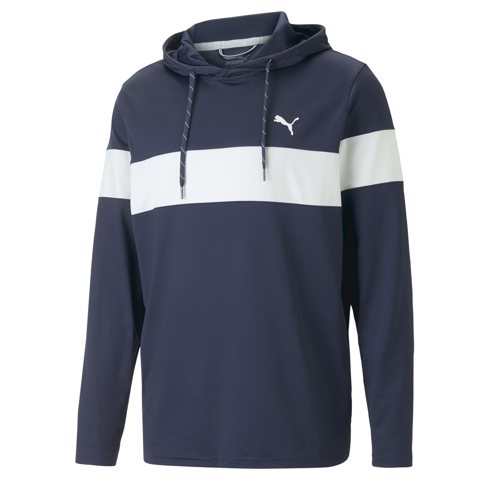 PUMA 620252-02 MATTR COLORBLOCK HOODIE - PULOVER MOŠKI - MODRA BARVA - US L