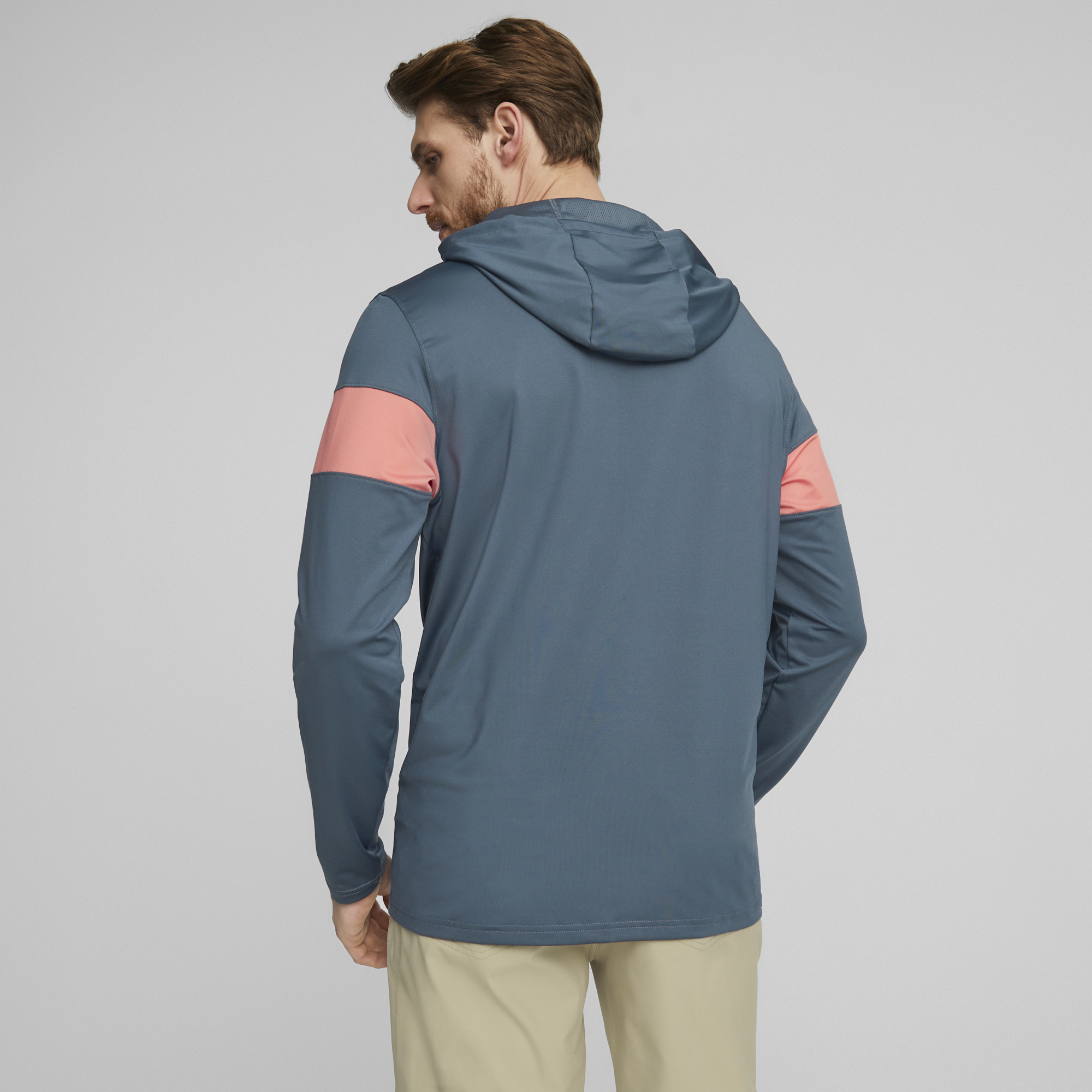 PUMA 620252-05 MATTR COLORBLOCK HOODIE - PULOVER MOŠKI - SIVA BARVA - US XS - slika 5