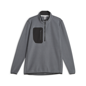 PUMA 621519-02 FLEECE 1/4 ZIP - PULOVER MOŠKI - SIVA BARVA - US L