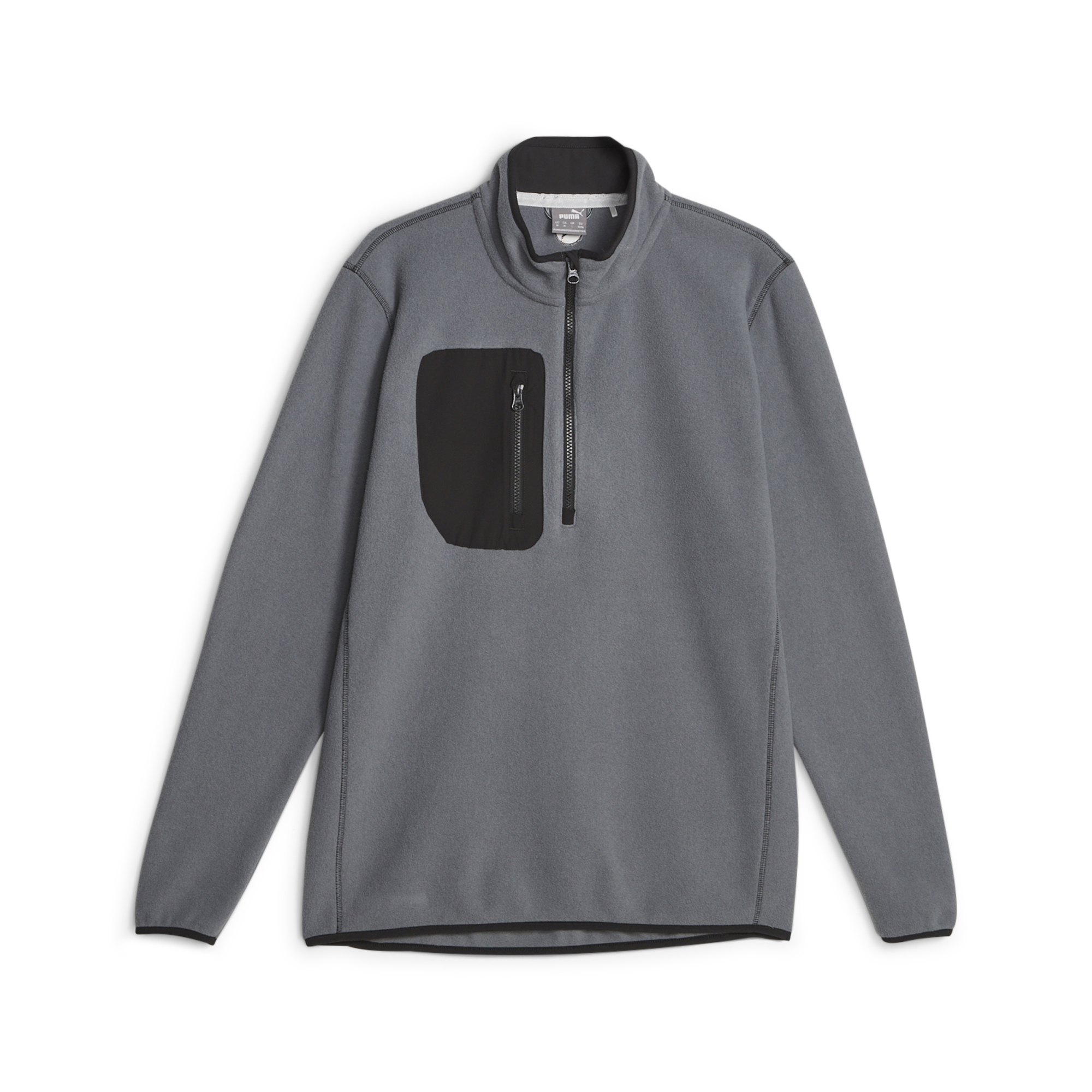 PUMA 621519-02 FLEECE 1/4 ZIP - PULOVER MOŠKI - SIVA BARVA - US L