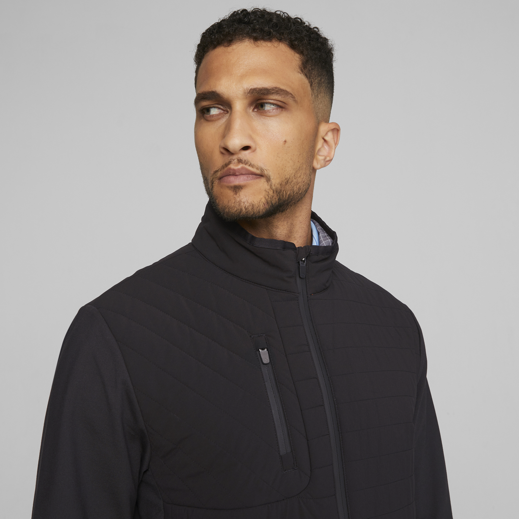 PUMA 621525-01 SCOTIA QUILTED JACKET JAKNA PODLOŽENA MOŠKA - ČRNA BARVA - US L - slika 4