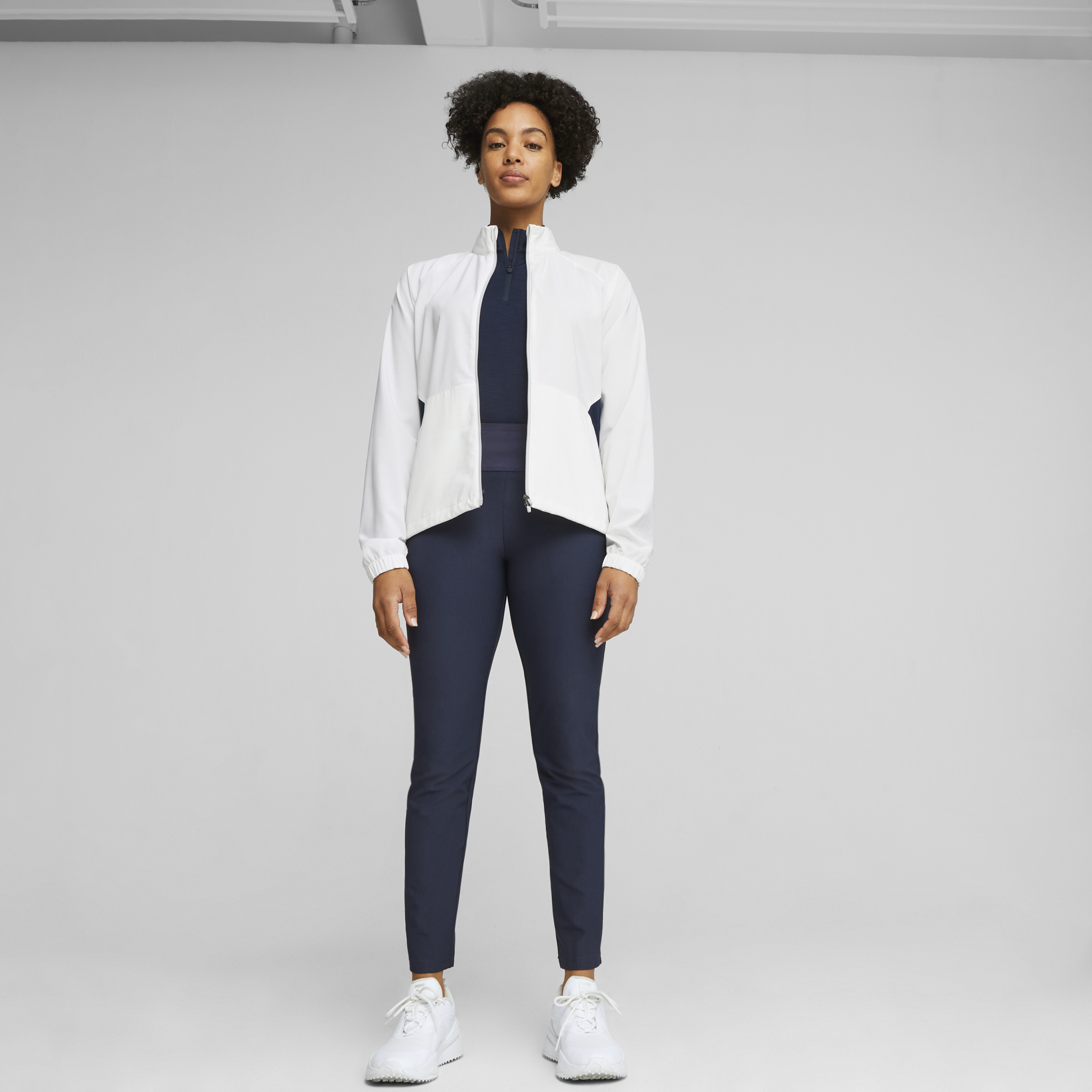 PUMA 621624-01 W MONTEREY WIND JACKET - JAKNA ŽENSKA - BELA BARVA - US L - slika 6