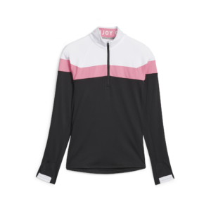 PUMA 621626-01 W LIGHTWEIGHT 1/4 ZIP - PULOVER ŽENSKI - ČRNA BARVA - US L