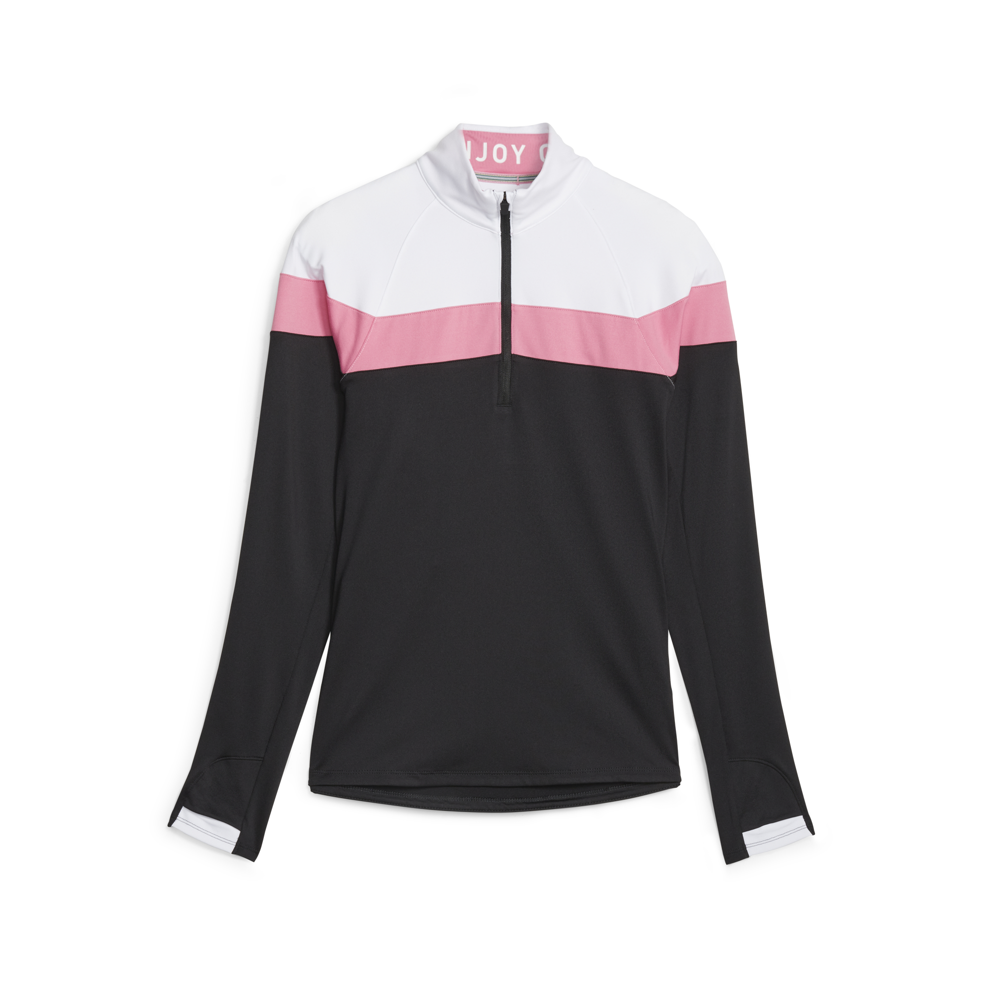 PUMA 621626-01 W LIGHTWEIGHT 1/4 ZIP - PULOVER ŽENSKI - ČRNA BARVA - US L