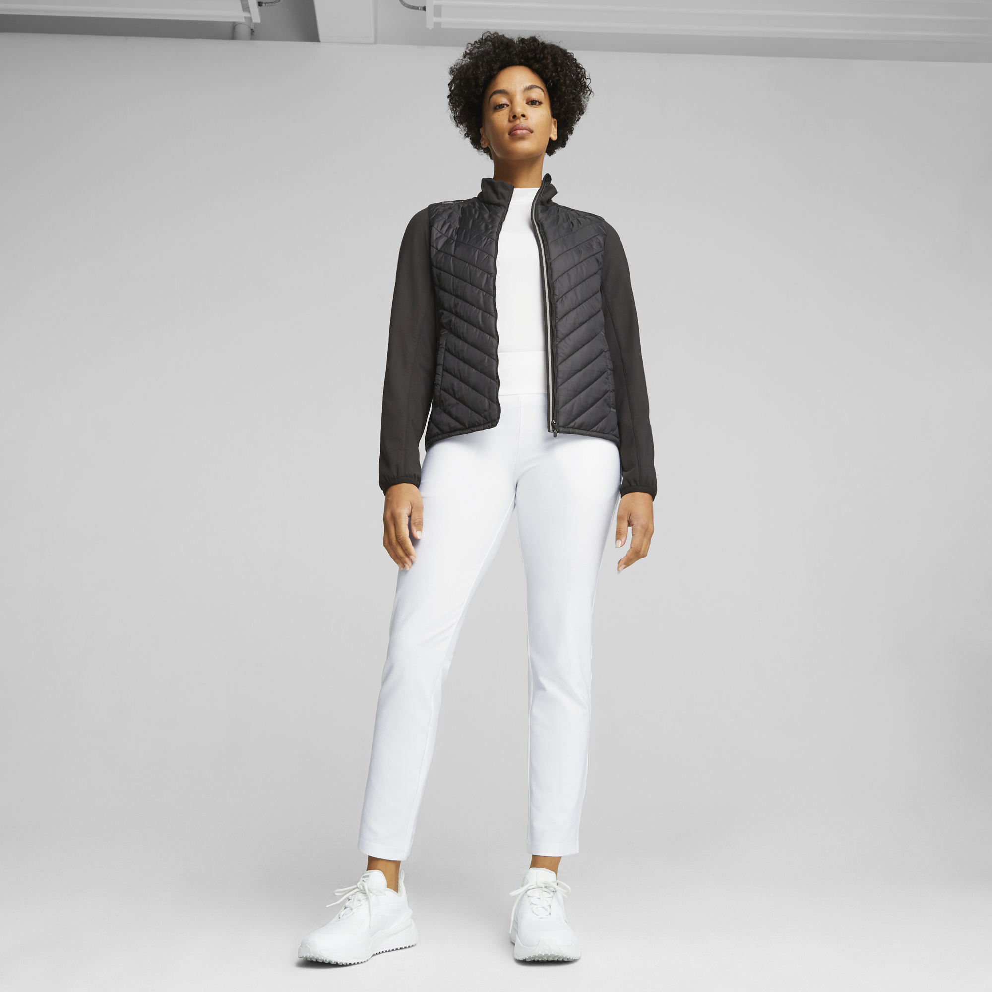 PUMA 621628-01 W FROST QUILTED JACKET - JAKNA PODLOŽENA ŽENSKA - ČRNA BARVA - US M - slika 6