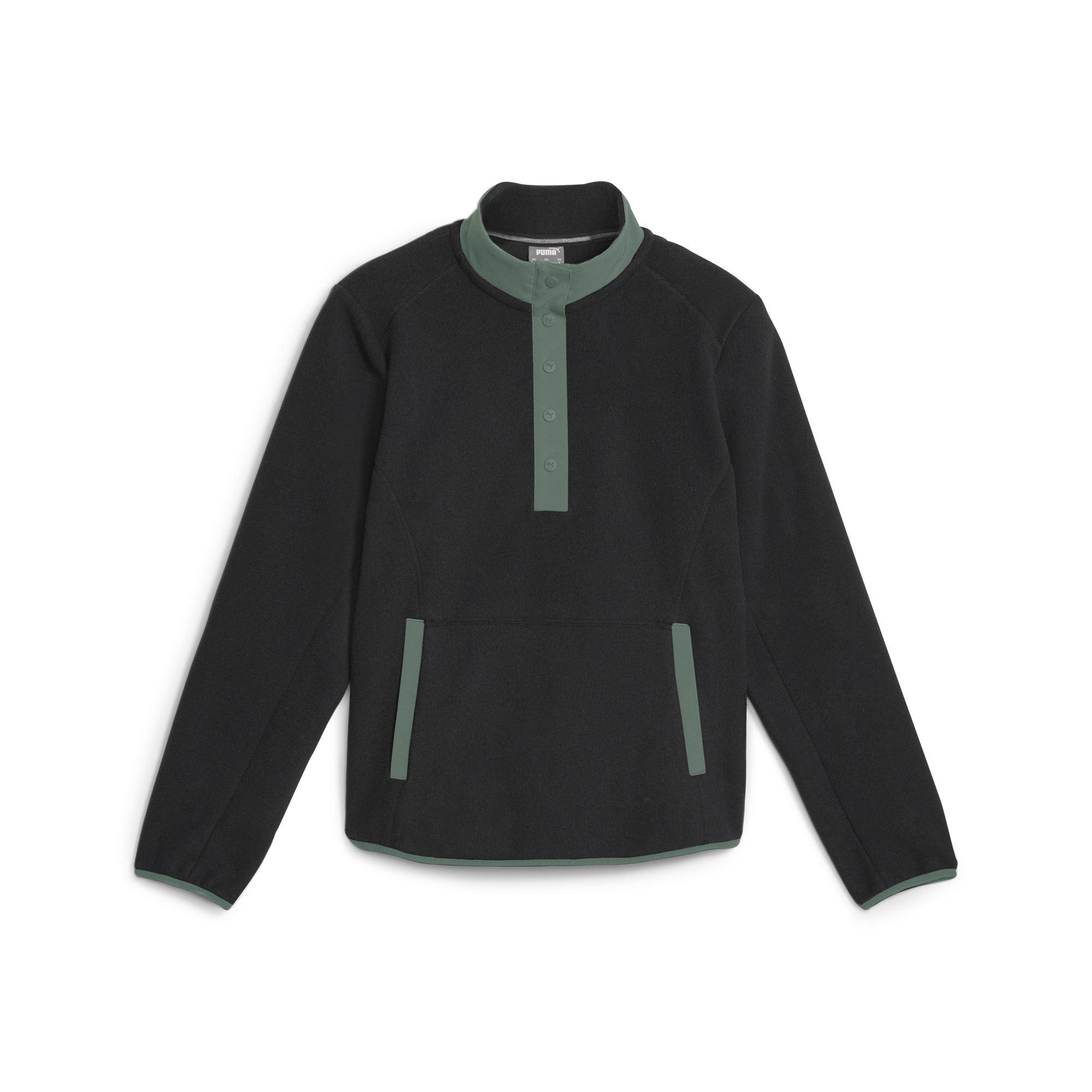 PUMA 621631-02 W FLEECE 1/4 ZIP - PULOVER ŽENSKI - ČRNA BARVA - US L
